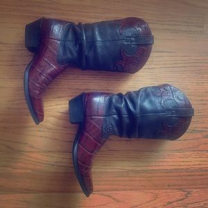 Ariat Ginger Croc Gator slouch cowboy boots